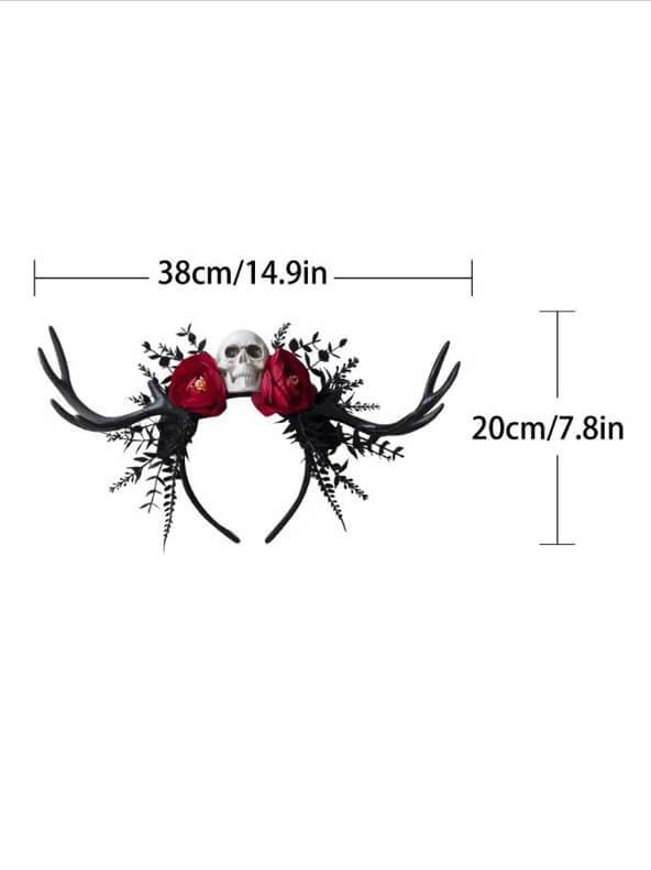 Halloween Flower Antler pannband krona