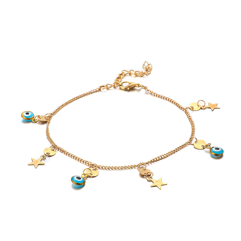 Bracelet de cheville Boho Shell Star